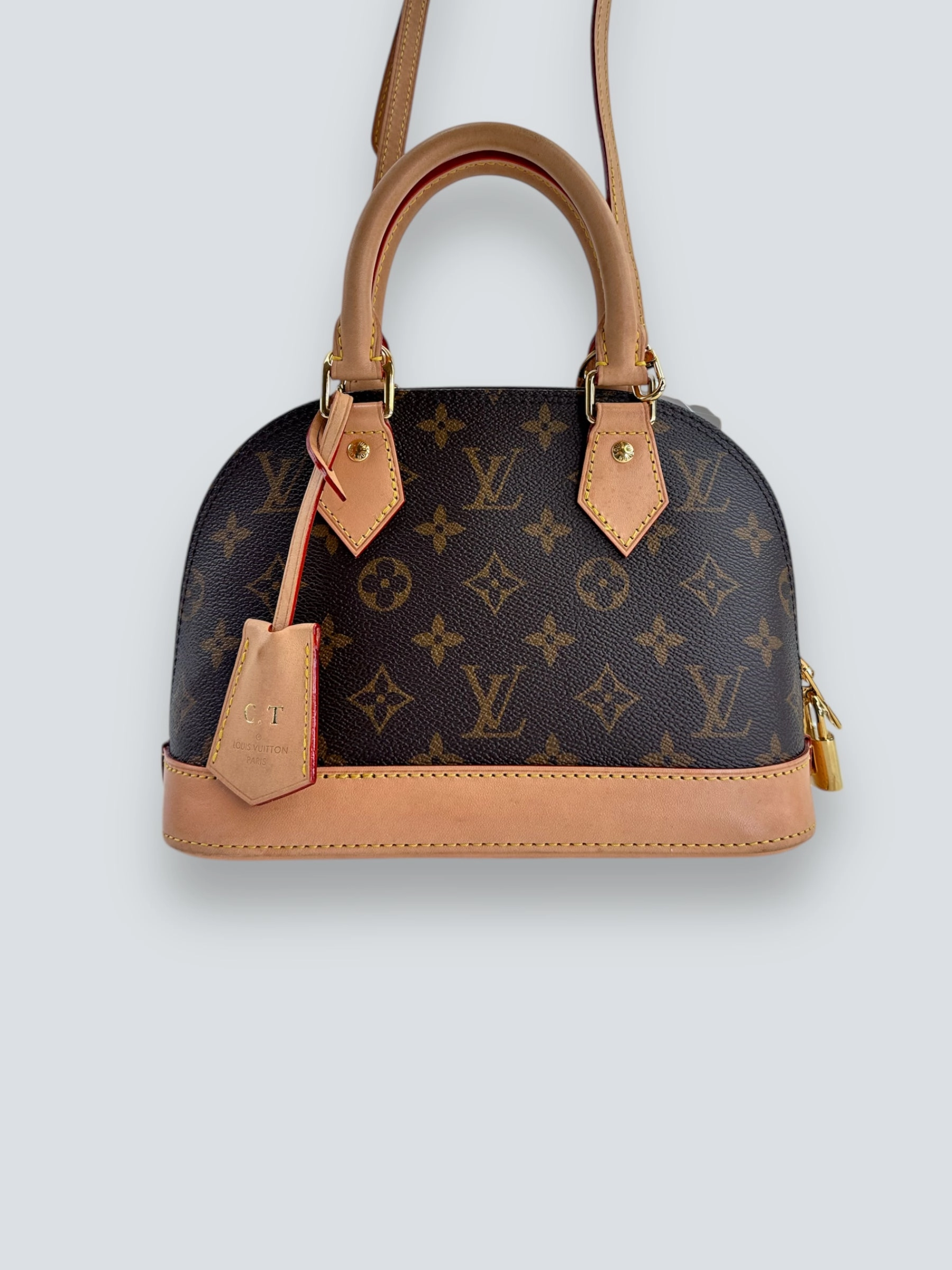 Louis Vuitton Monogram Canvas & Leather Alma BB - C.T initials