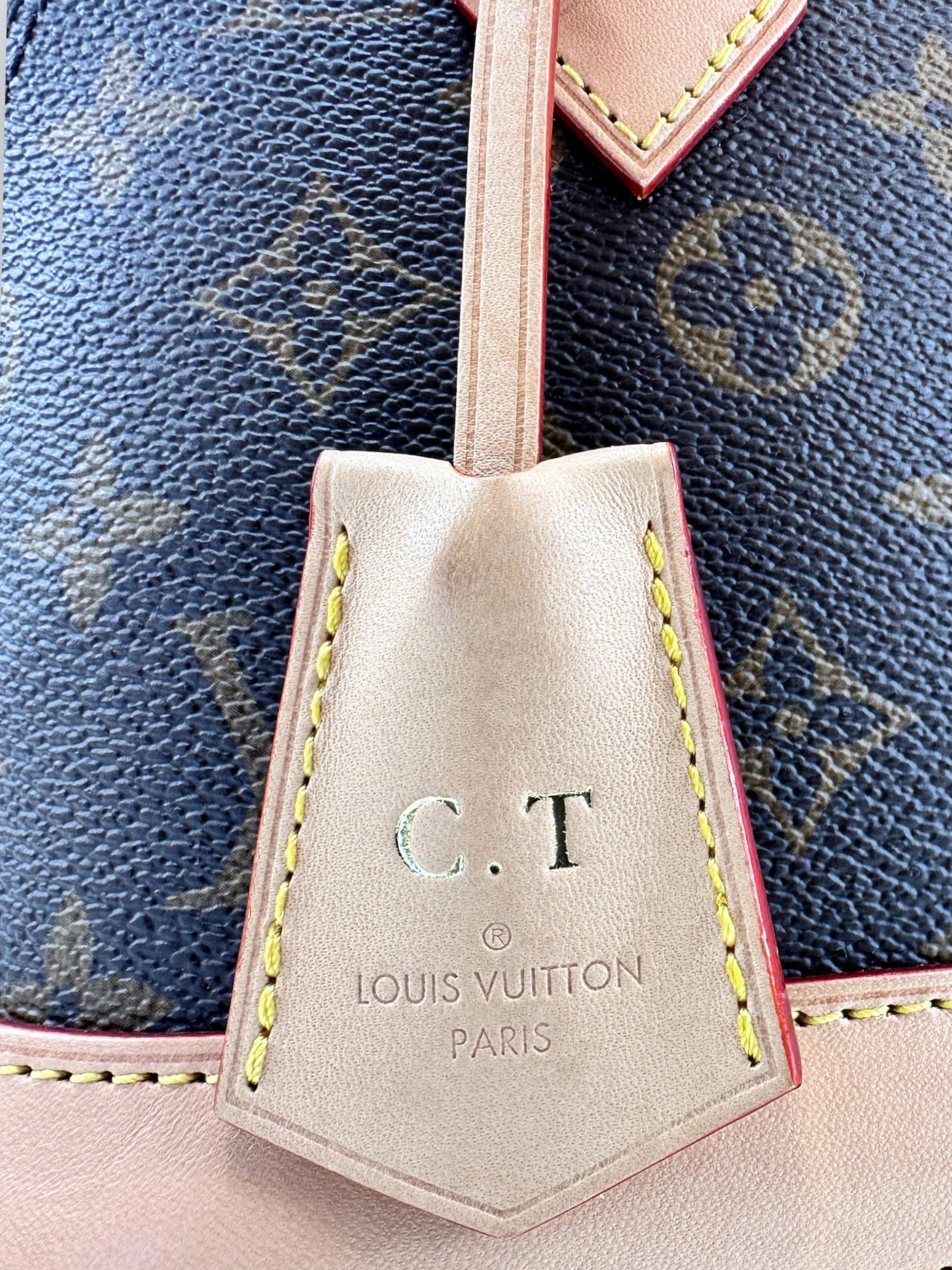 Louis Vuitton Monogram Canvas & Leather Alma BB - C.T initials