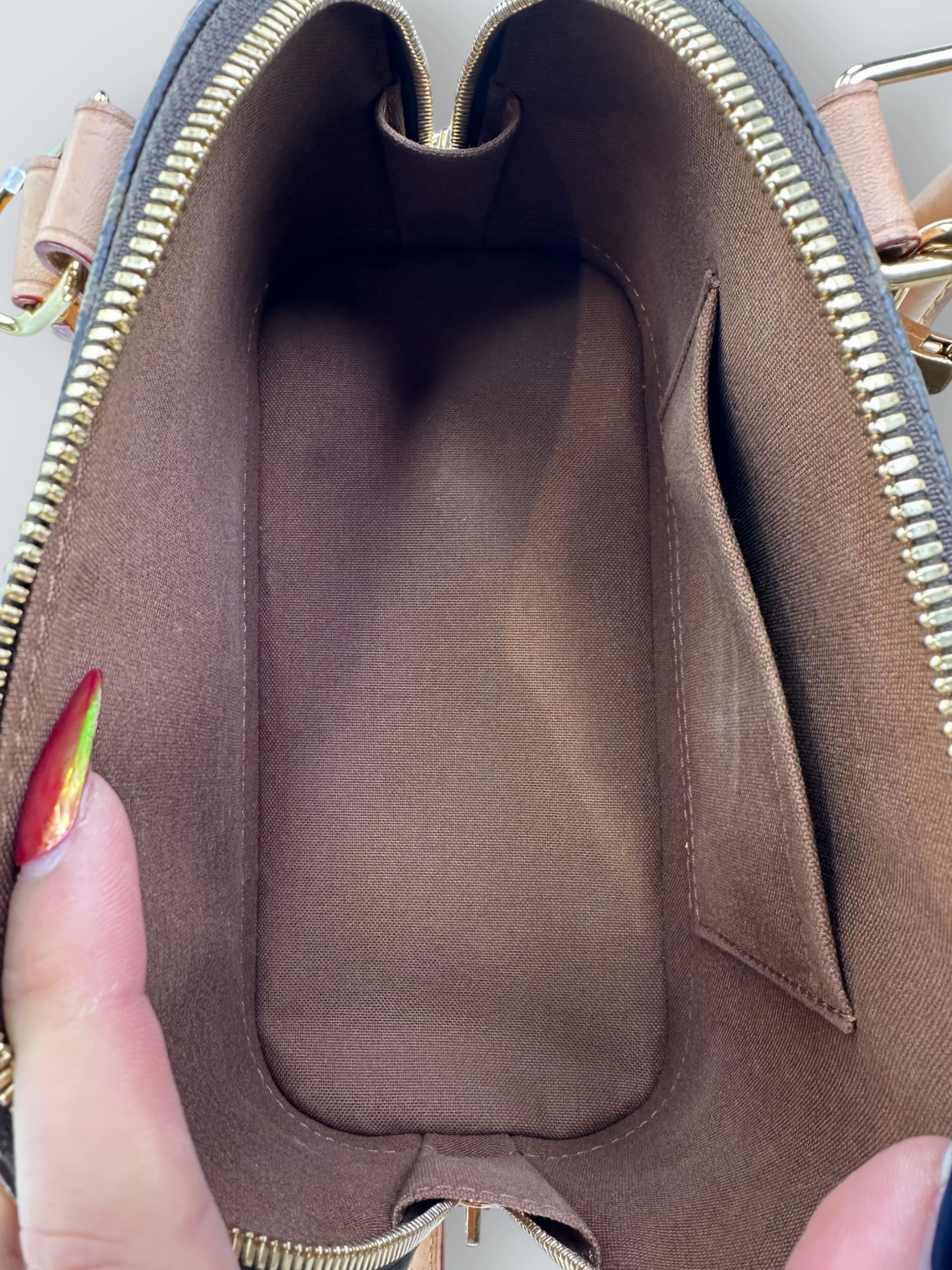 Louis Vuitton Monogram Canvas & Leather Alma BB - C.T initials