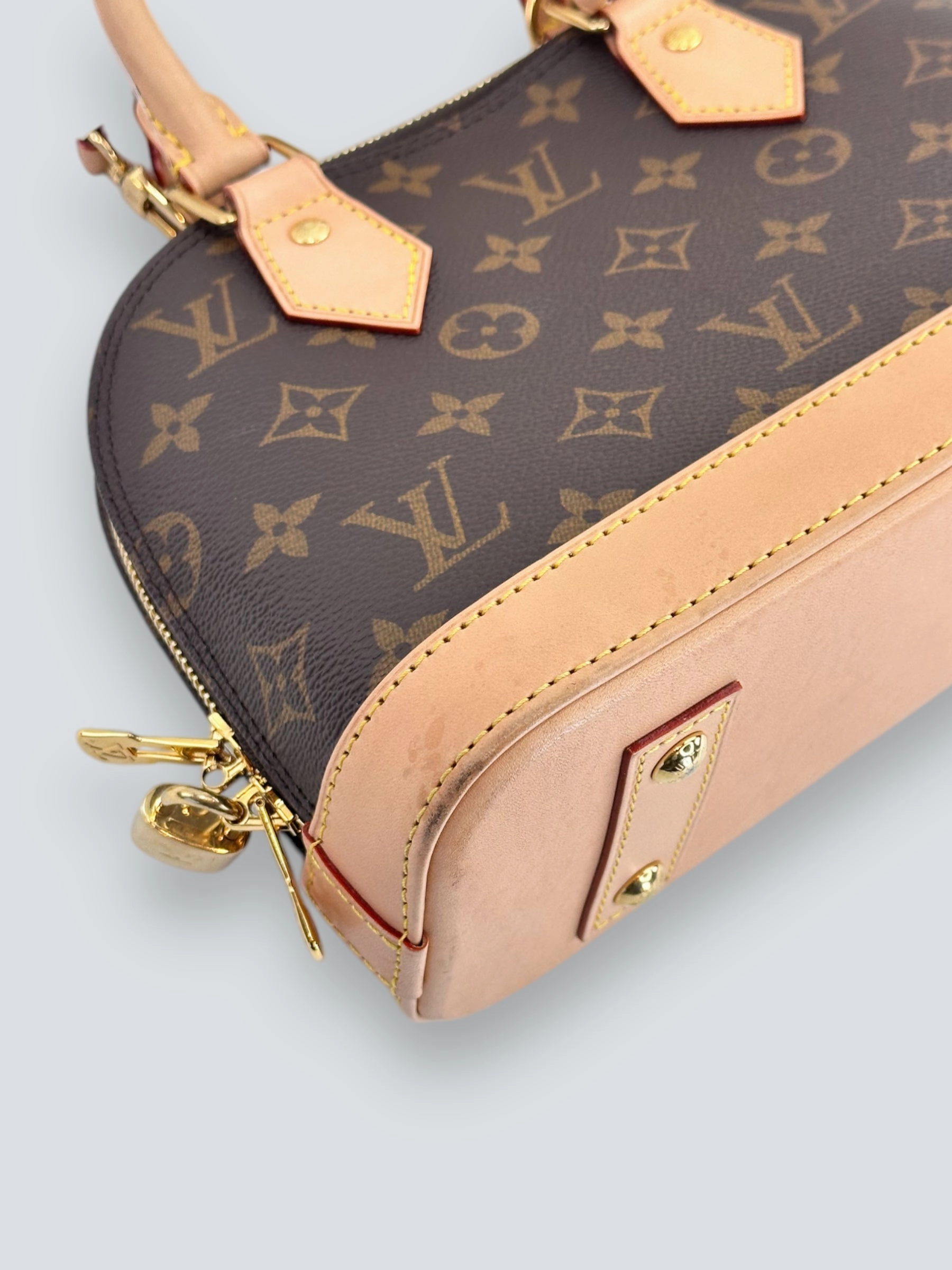 Louis Vuitton Monogram Canvas & Leather Alma BB - C.T initials