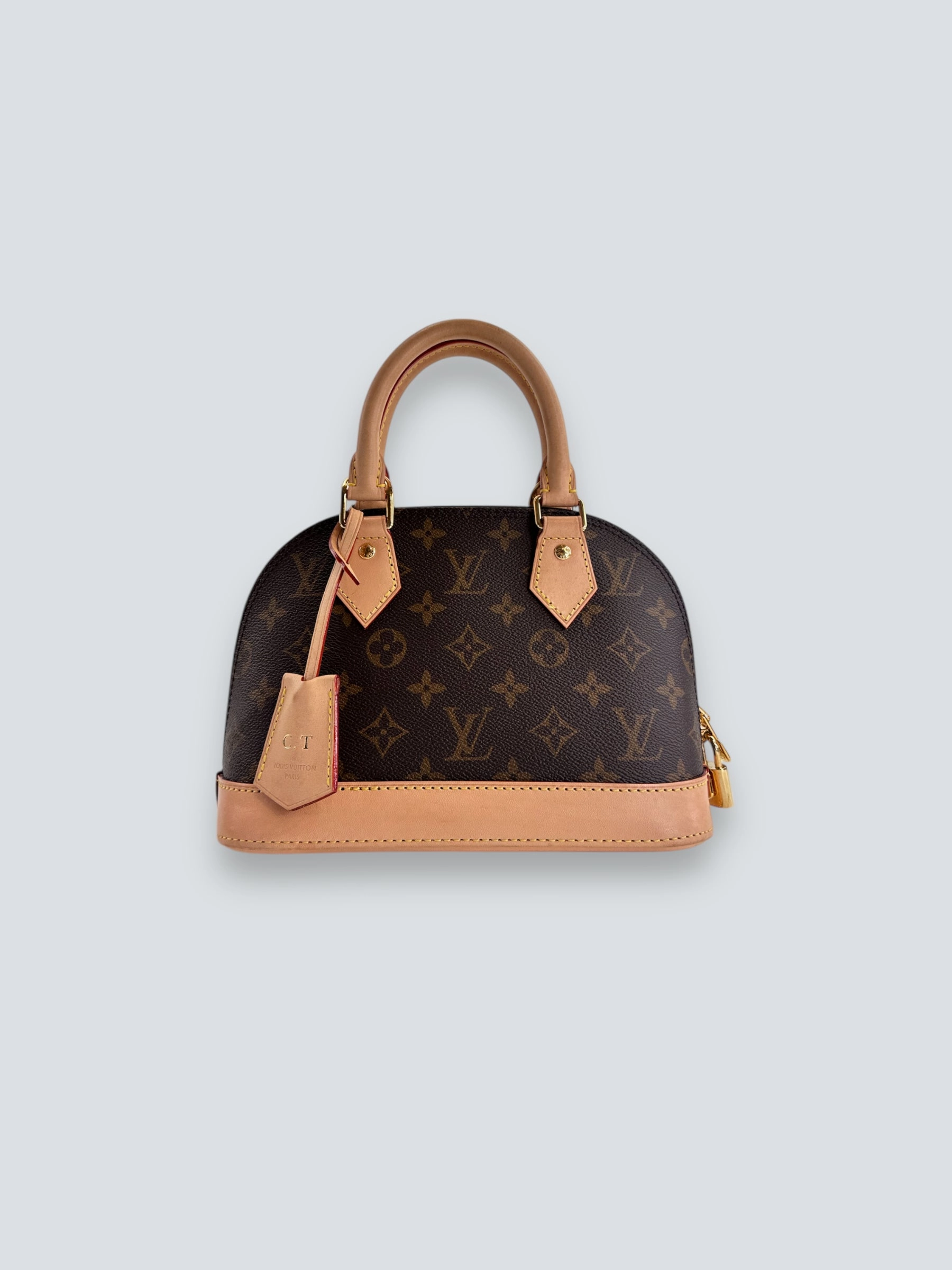 Louis Vuitton Monogram Canvas & Leather Alma BB - C.T initials