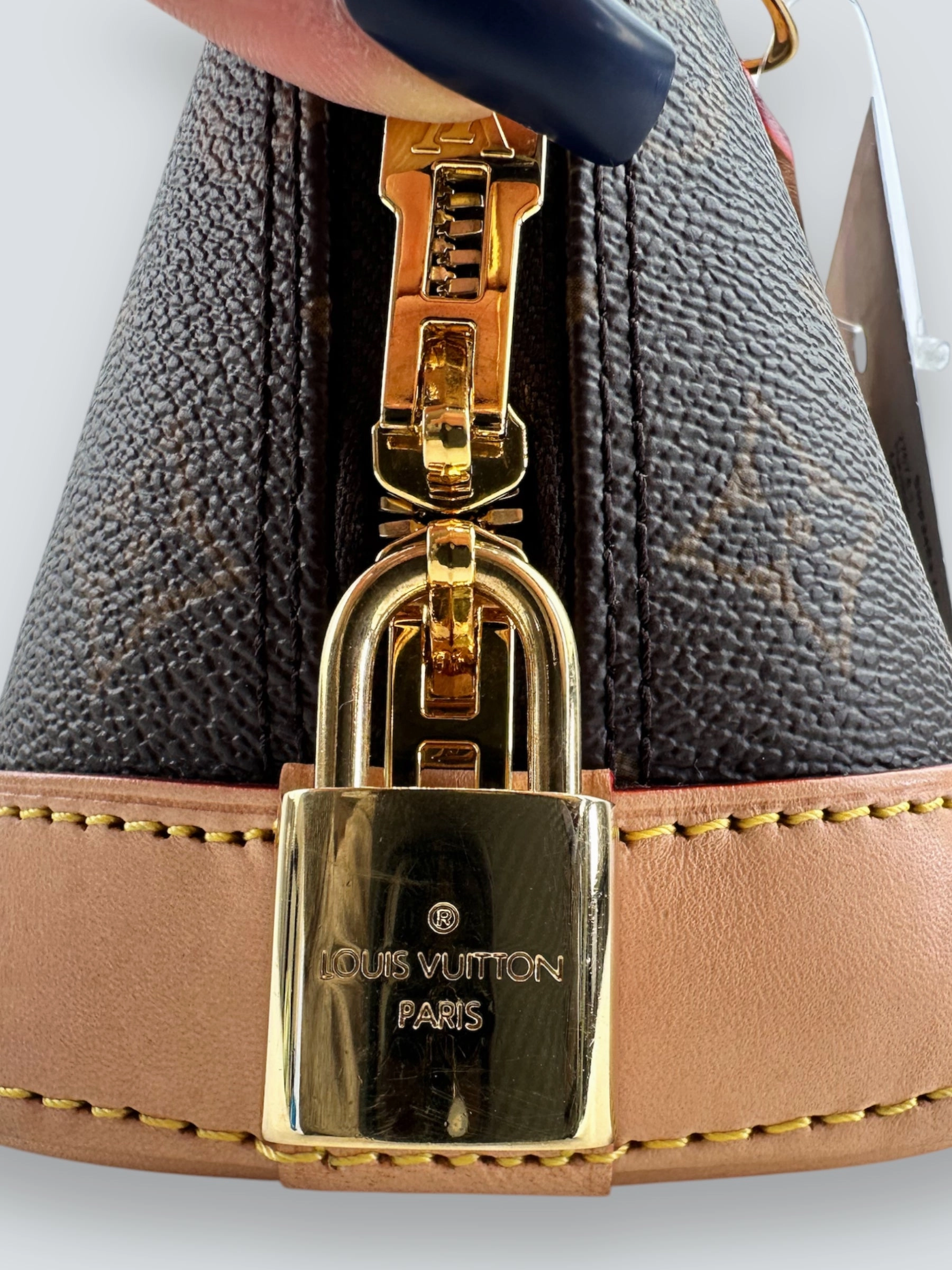 Louis Vuitton Monogram Canvas & Leather Alma BB - C.T initials
