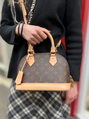 Louis Vuitton Monogram Canvas & Leather Alma BB - C.T initials