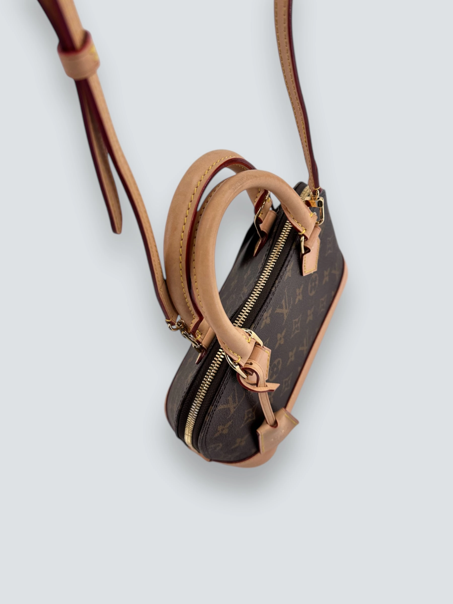 Louis Vuitton Monogram Canvas & Leather Alma BB - C.T initials