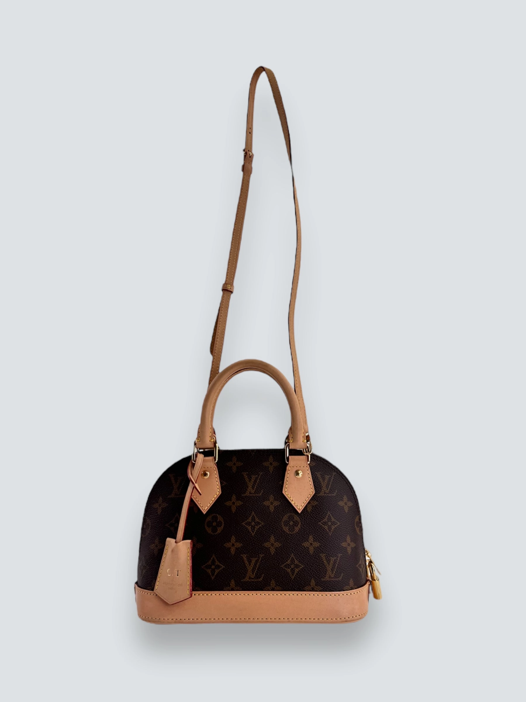 Louis Vuitton Monogram Canvas & Leather Alma BB - C.T initials