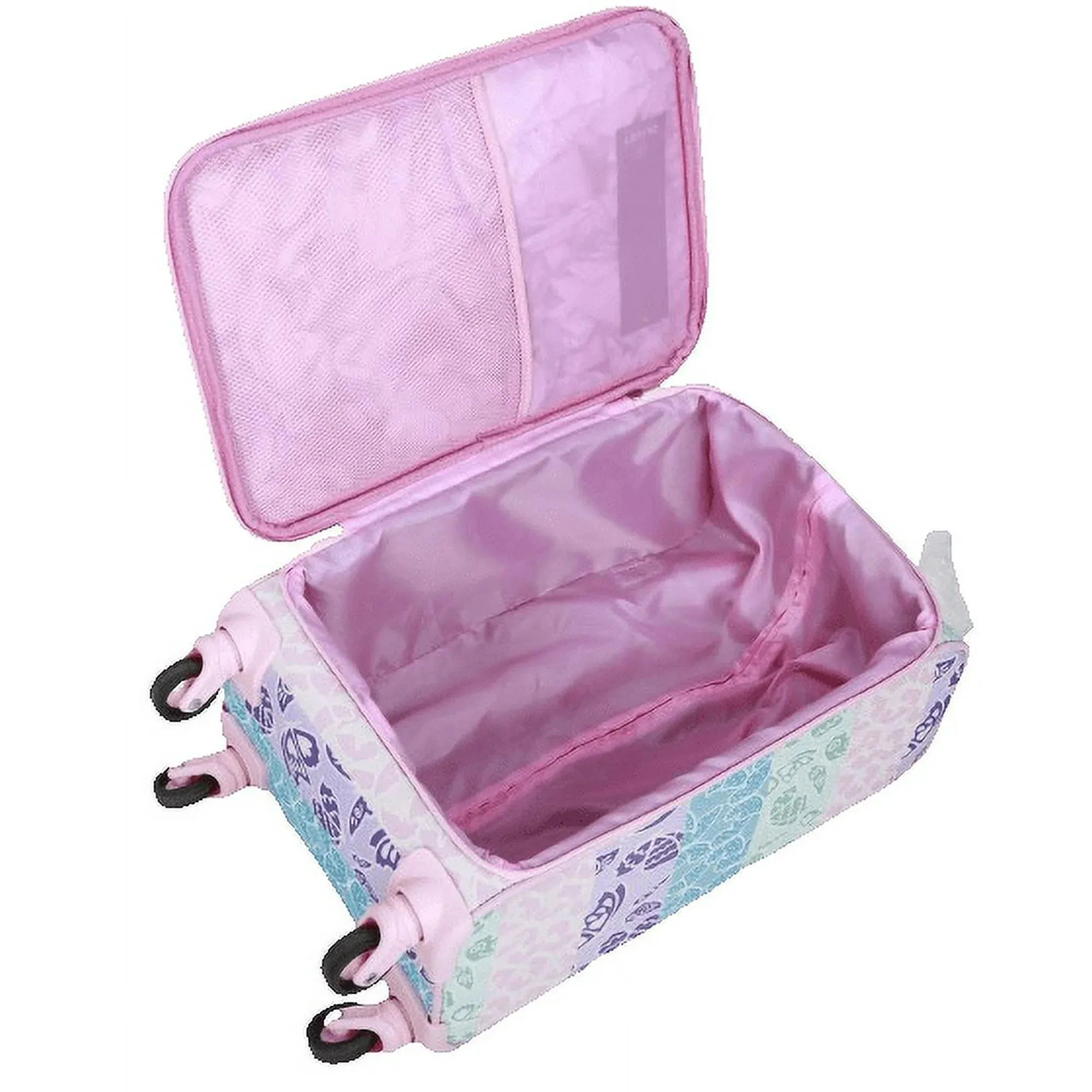 Olivet International CK-62022-SSSB CRCKT 3 Piece Set Social Butterfly Softside with Packing Cube and Luggage Tag, Pink Social Butterfly