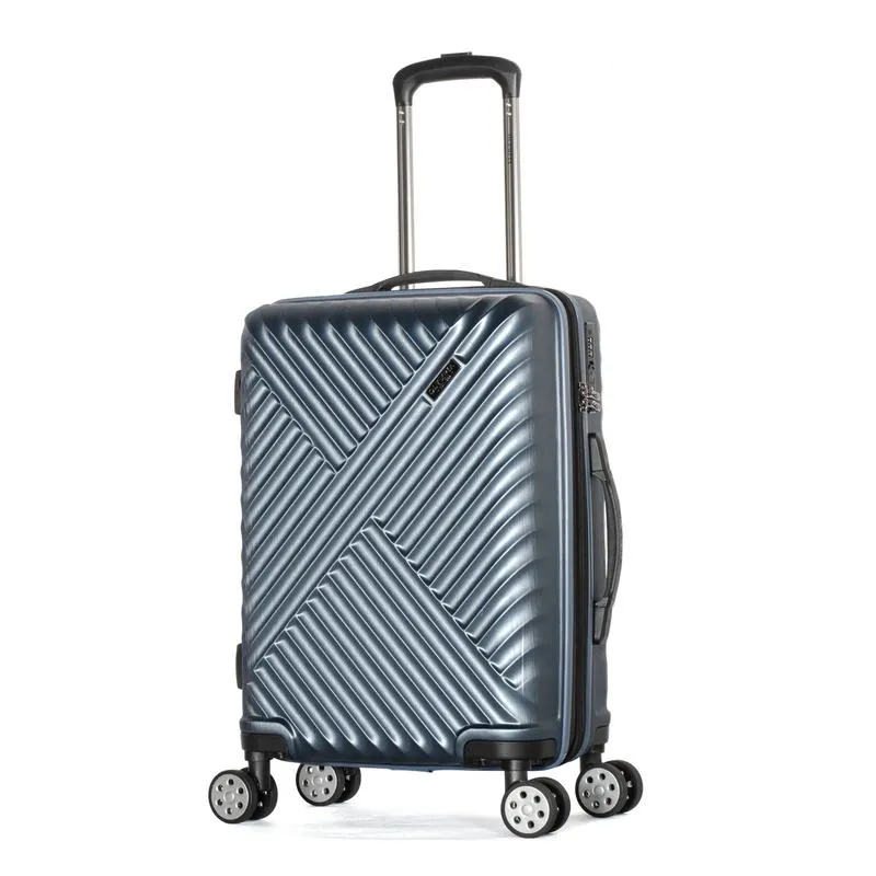 Olympia Matrix Polycarbonate 21" Exp Carry-On Spinner Luggage - Navy