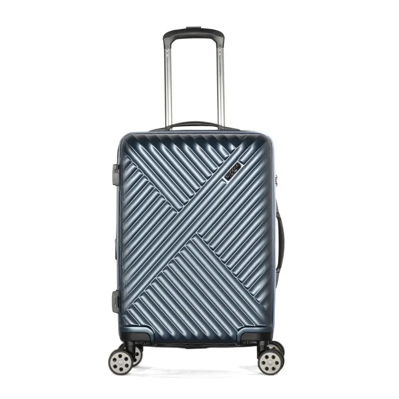 Olympia Matrix Polycarbonate 21" Exp Carry-On Spinner Luggage - Navy