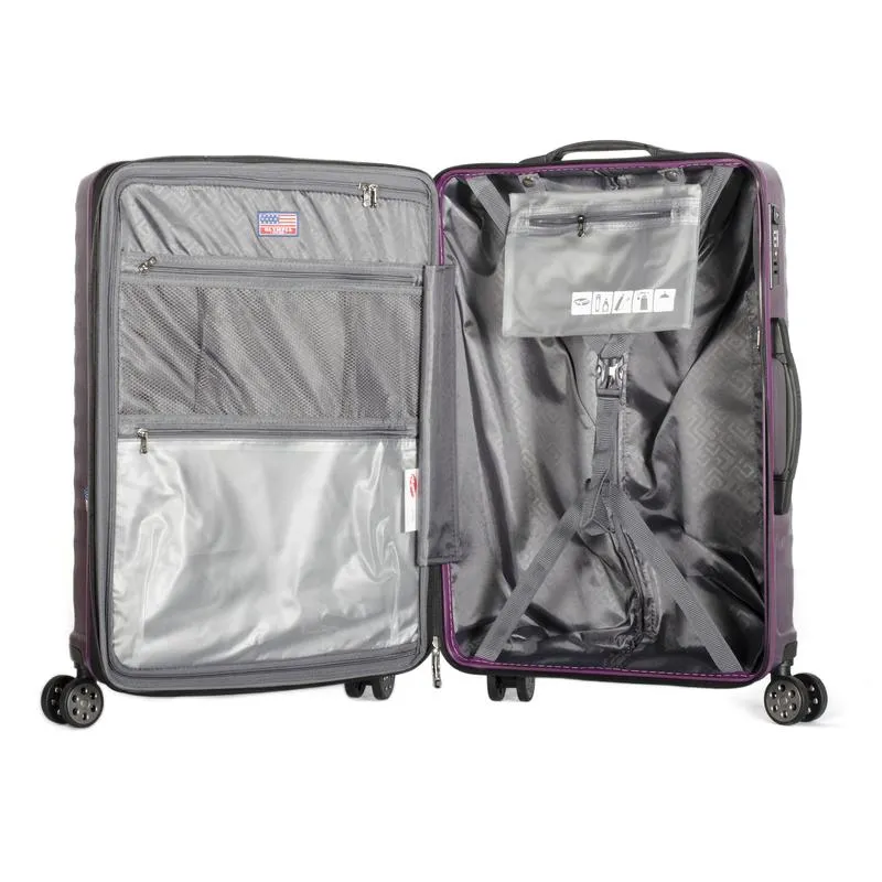 Olympia Matrix Polycarbonate Large Expandable Spinner Luggage