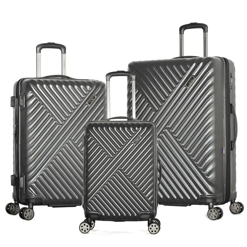 Olympia Matrix Polycarbonate Medium Expandable Spinner Luggage