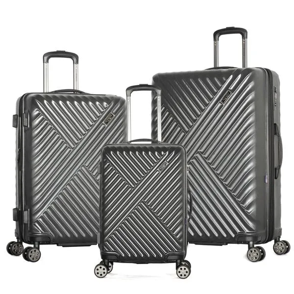 Olympia Matrix Polycarbonate Medium Expandable Spinner Luggage