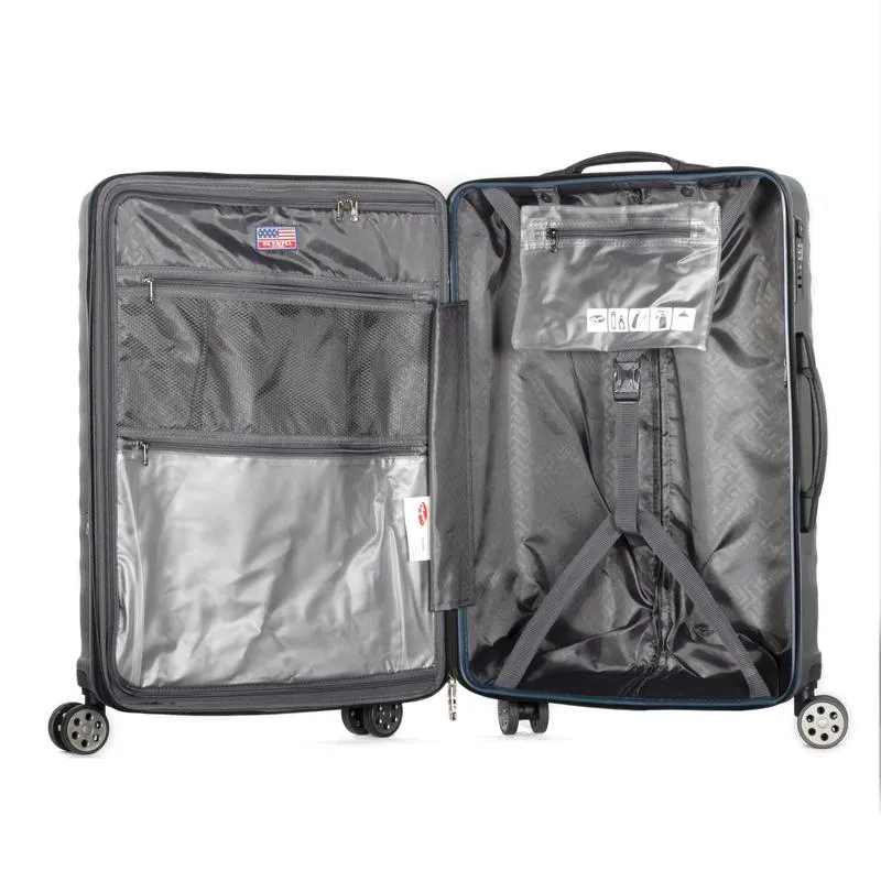 Olympia Matrix Polycarbonate Medium Expandable Spinner Luggage