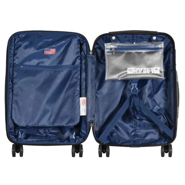 Olympia Nema 22" Expandable 2-Tone Polycarbonate Carry-On Spinner Suitcase