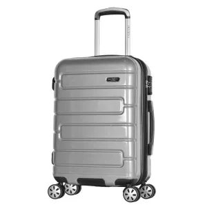 Olympia Nema 22" Expandable 2-Tone Polycarbonate Carry-On Spinner Suitcase