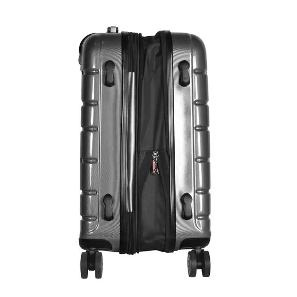 Olympia Nema 22" Expandable 2-Tone Polycarbonate Carry-On Spinner Suitcase