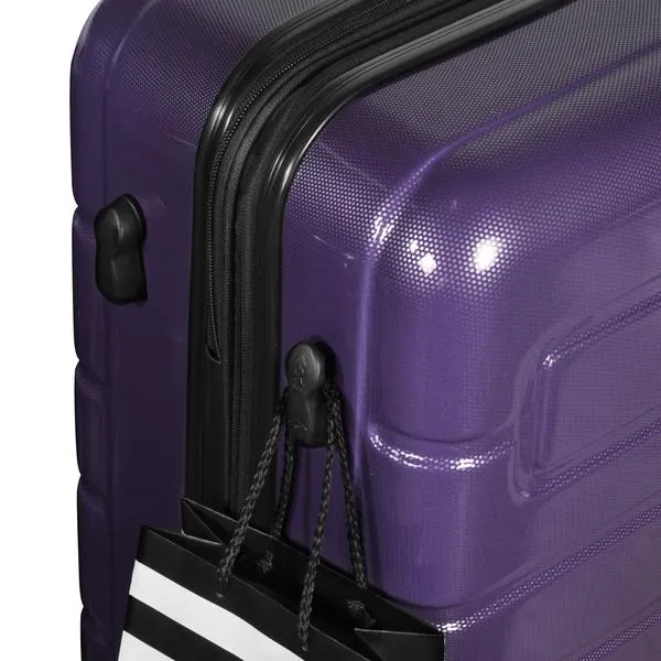 Olympia Nema 22" Expandable 2-Tone Polycarbonate Carry-On Spinner Suitcase
