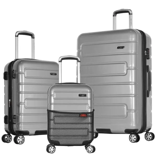 Olympia Nema 22" Expandable 2-Tone Polycarbonate Carry-On Spinner Suitcase