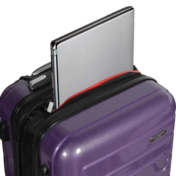 Olympia Nema 22" Expandable 2-Tone Polycarbonate Carry-On Spinner Suitcase