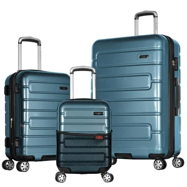 Olympia Nema 22" Expandable 2-Tone Polycarbonate Carry-On Spinner Suitcase