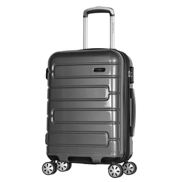 Olympia Nema 22" Expandable 2-Tone Polycarbonate Carry-On Spinner Suitcase