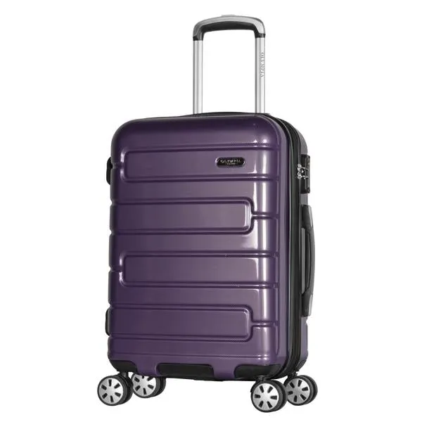 Olympia Nema 22" Expandable 2-Tone Polycarbonate Carry-On Spinner Suitcase