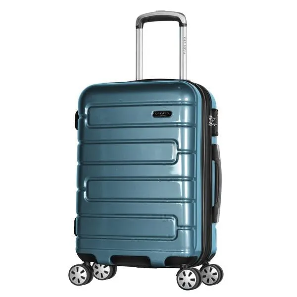 Olympia Nema 22" Expandable 2-Tone Polycarbonate Carry-On Spinner Suitcase