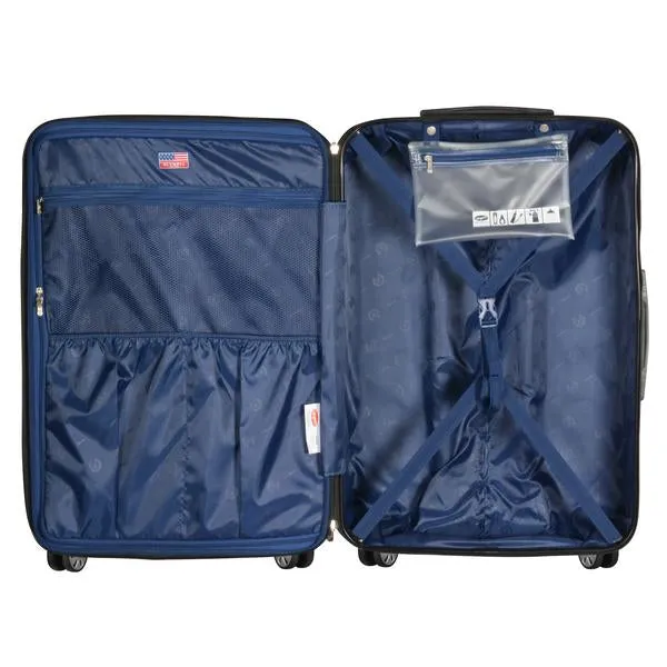 Olympia Nema 30" Expandable 2-Tone Polycarbonate Spinner Suitcase