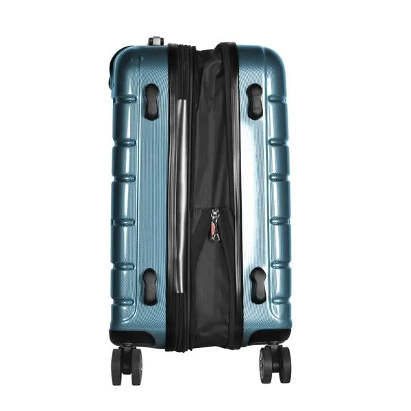 Olympia Nema 30" Expandable 2-Tone Polycarbonate Spinner Suitcase