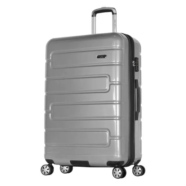 Olympia Nema 30" Expandable 2-Tone Polycarbonate Spinner Suitcase
