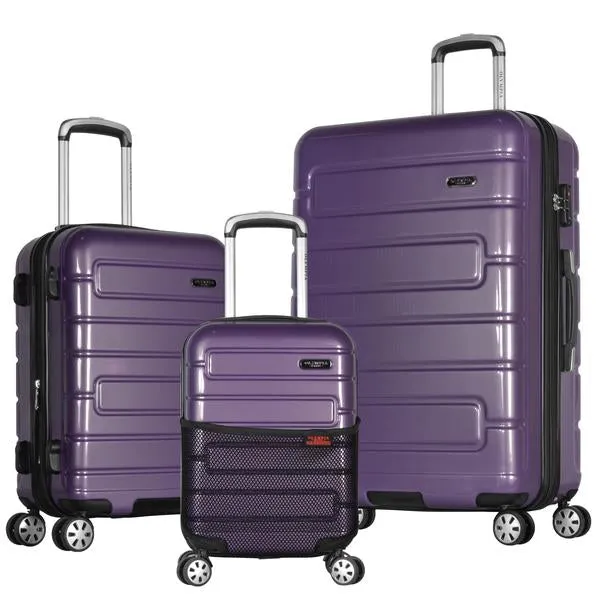 Olympia Nema 30" Expandable 2-Tone Polycarbonate Spinner Suitcase