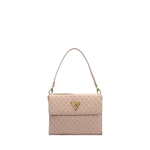 Orlandi Valentino Women's Quilted Suede Hand Bag