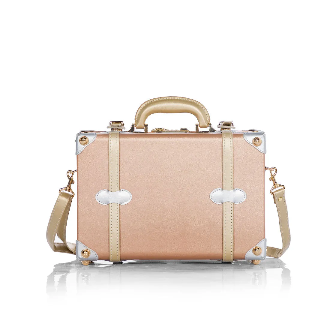 (Outlet) Minimalism Train Case - Rose Gold
