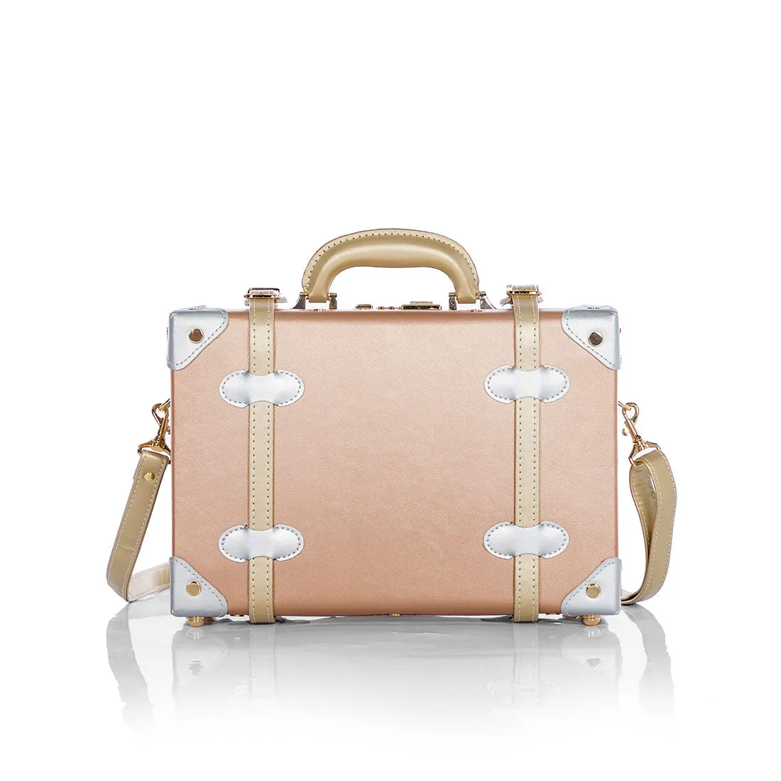 (Outlet) Minimalism Train Case - Rose Gold