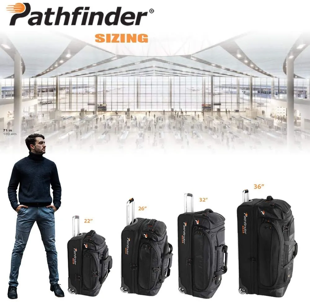 Pathfinder Gear 32" Rolling Drop-Bottom Duffel