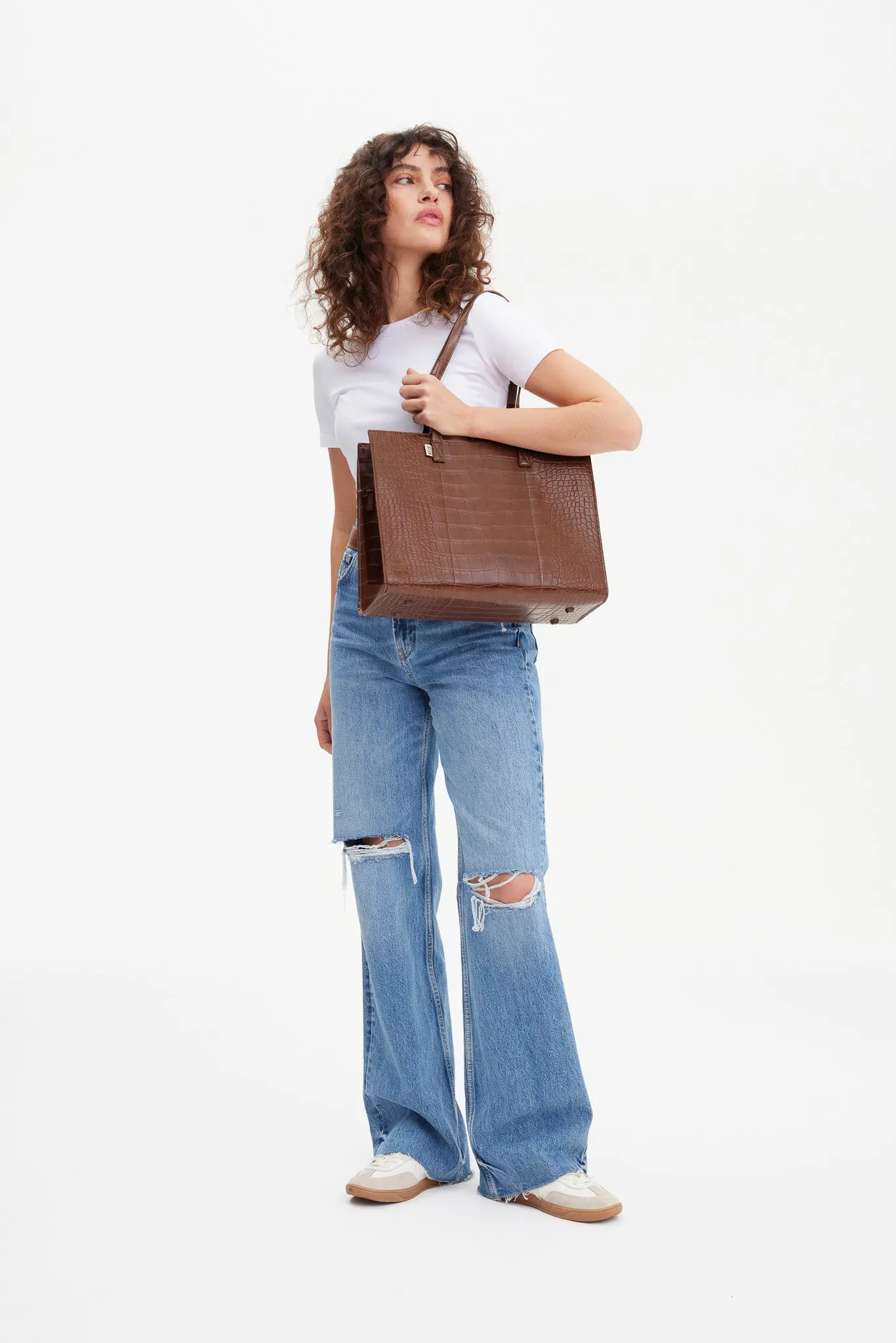 Resale The Work Tote in Maple Croc
