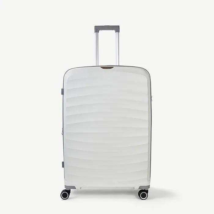 Sunwave Expandable Hardshell Large Suitcase 79cm - White