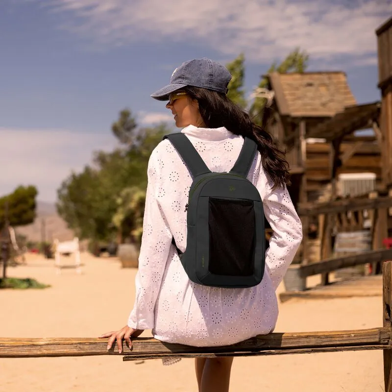 Travelon The Voyages Anti-Theft Small Backpack with XL Water Bottle Pocket