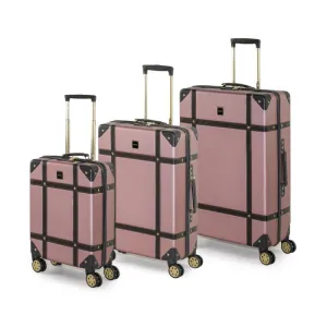 Vintage Hardshell 3pc Set - Rose Pink