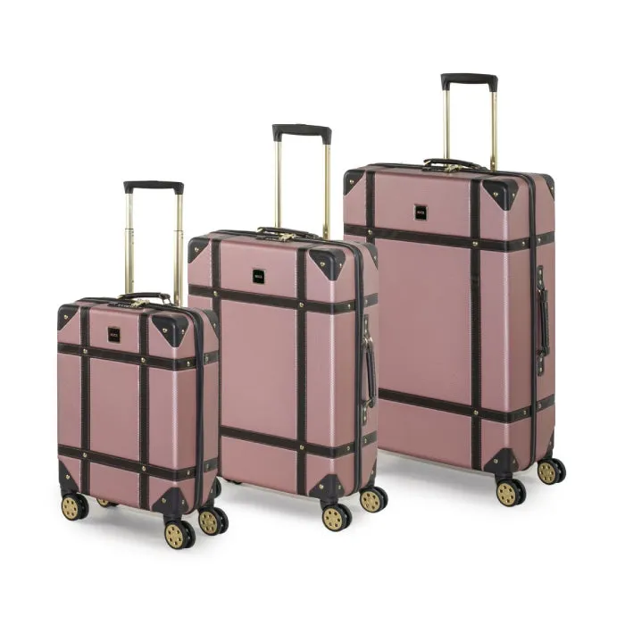 Vintage Hardshell 3pc Set - Rose Pink