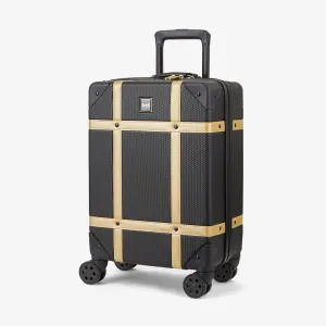 Vintage Hardshell Cabin Suitcase 54cm - Black / Gold