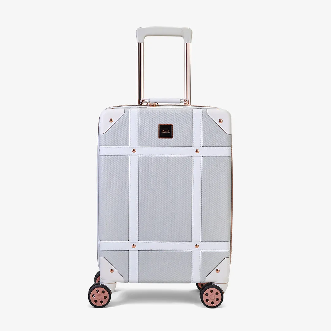 Vintage Hardshell Cabin Suitcase 54cm - Grey