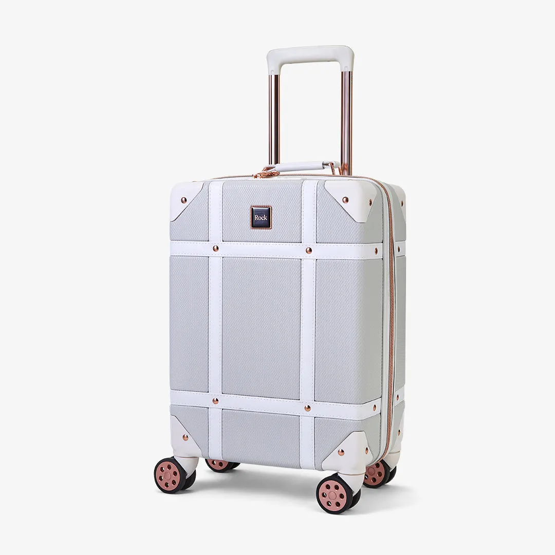 Vintage Hardshell Cabin Suitcase 54cm - Grey