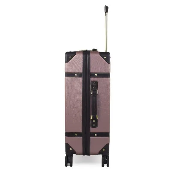 Vintage Hardshell Large Suitcase 78cm - Rose Pink