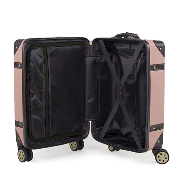 Vintage Hardshell Large Suitcase 78cm - Rose Pink