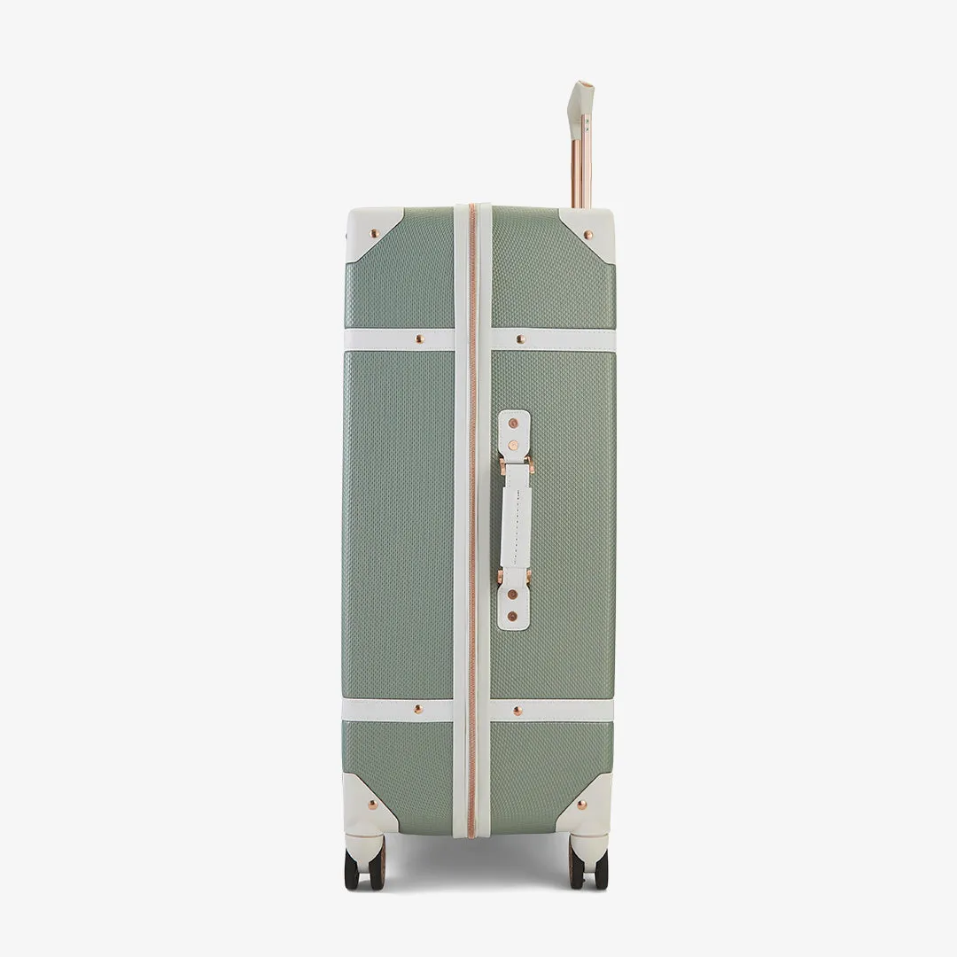Vintage Hardshell Large Suitcase 78cm - Sage Green