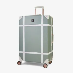 Vintage Hardshell Large Suitcase 78cm - Sage Green