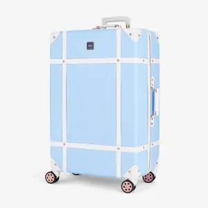 Vintage Hardshell Large Suitcase 78cm - Sky Blue