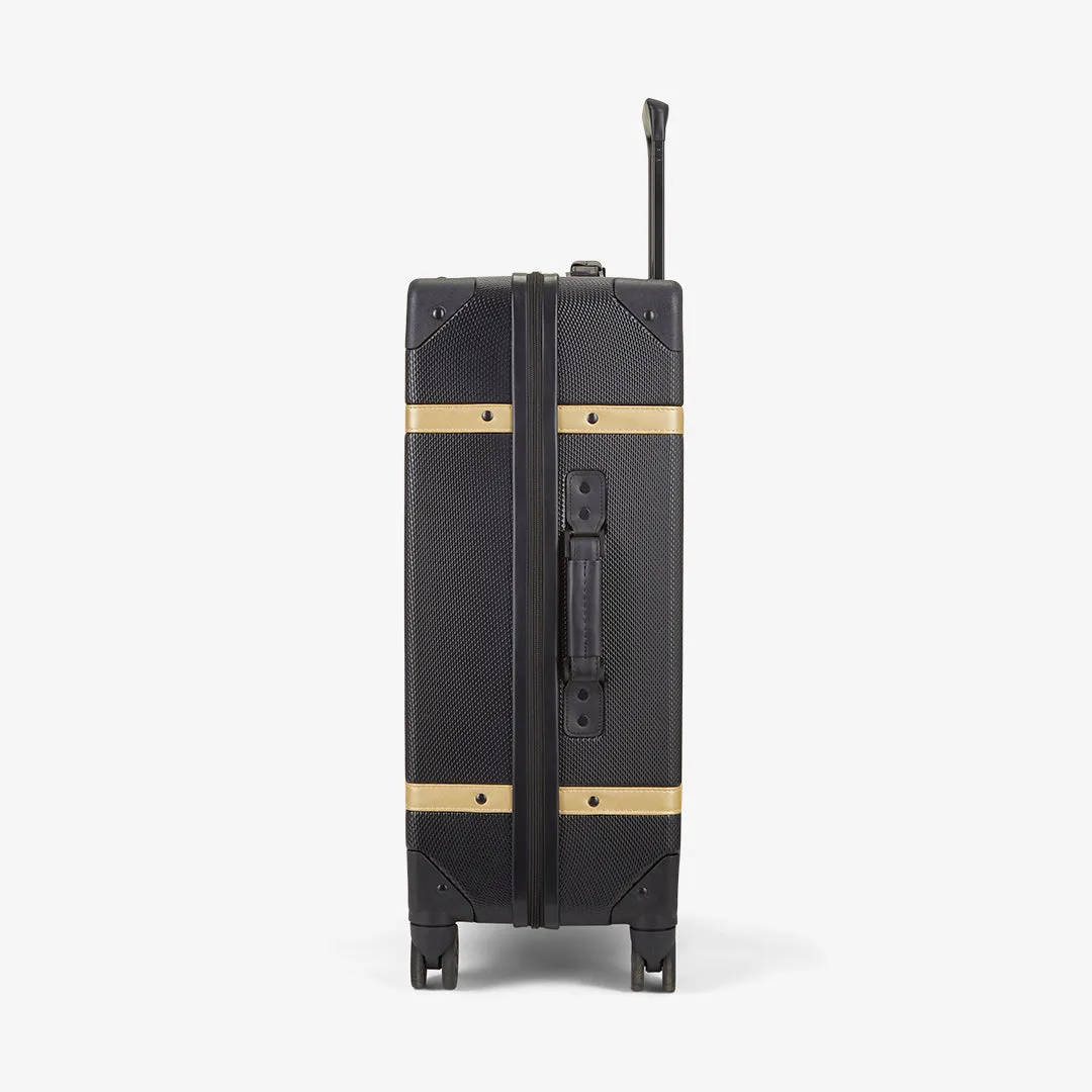 Vintage Hardshell Medium Suitcase 67cm - Black / Gold