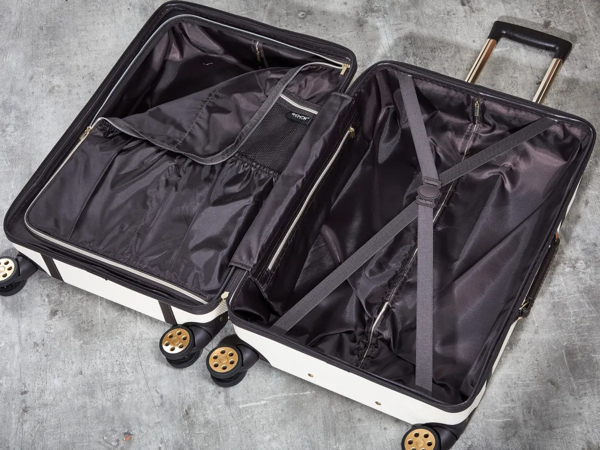 Vintage Hardshell Medium Suitcase 67cm - Cream