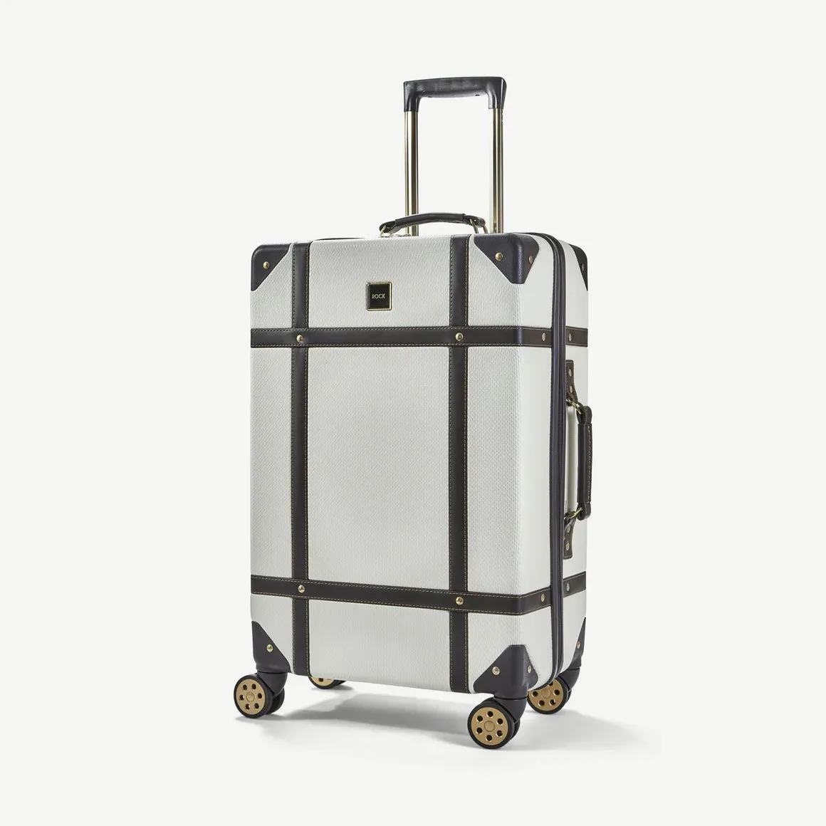 Vintage Hardshell Medium Suitcase 67cm - Cream